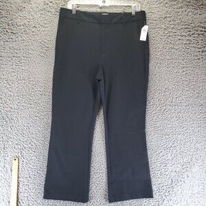 Gap Pants Womens 12 Black High Rise Kick Fit True Black Chino Cropped *NWT*